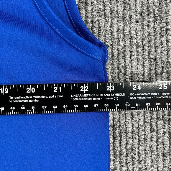 Antigua Bridgestone Pullover Vest Mens Large Blue Sleeveless 1/4 Zip Mock Neck - Picture 10 of 13